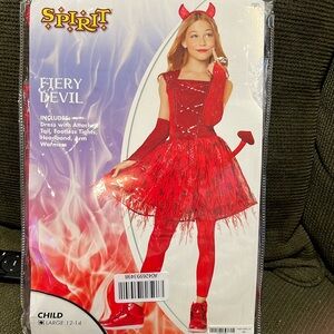 Girls Fiery Devil size 12-14 costume